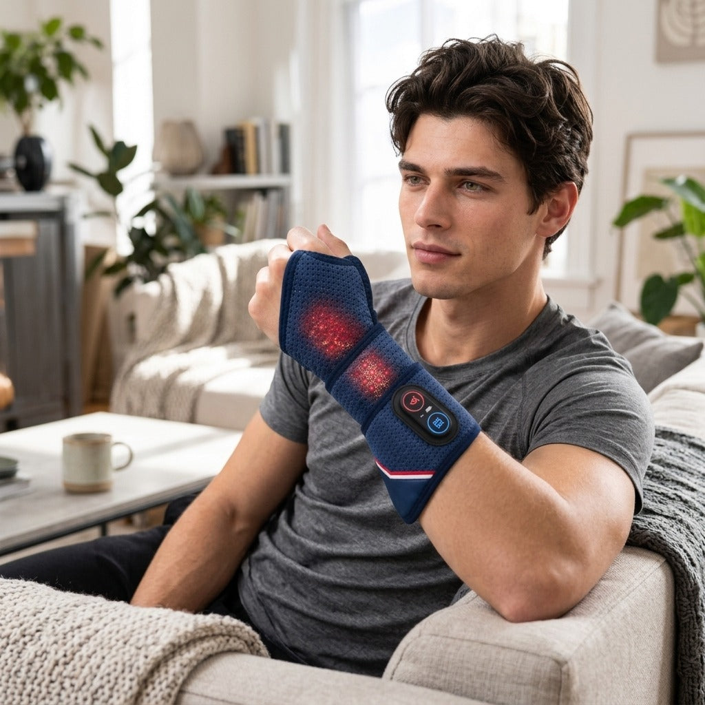Rechargeable Hand and Wrist Heating Wrap - in everyday life