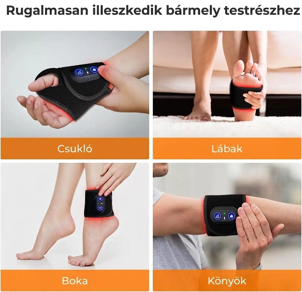 Újratölthető vörös- és infravörös fényterápiás párna