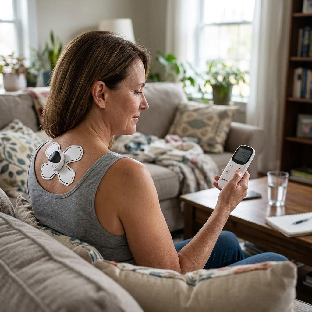 Rechargeable Wireless TENS Unit with 9 Modes - in everyday life