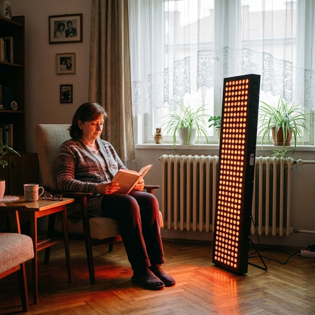 Vörös és közeli infravörös LED-terápiás panel - otthon