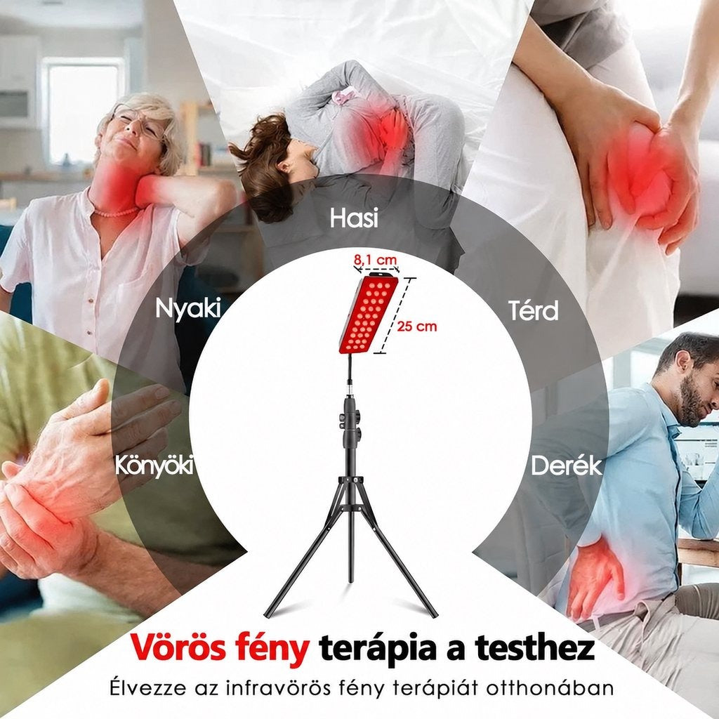 Vörös- és közeli infravörös fényű lámpa