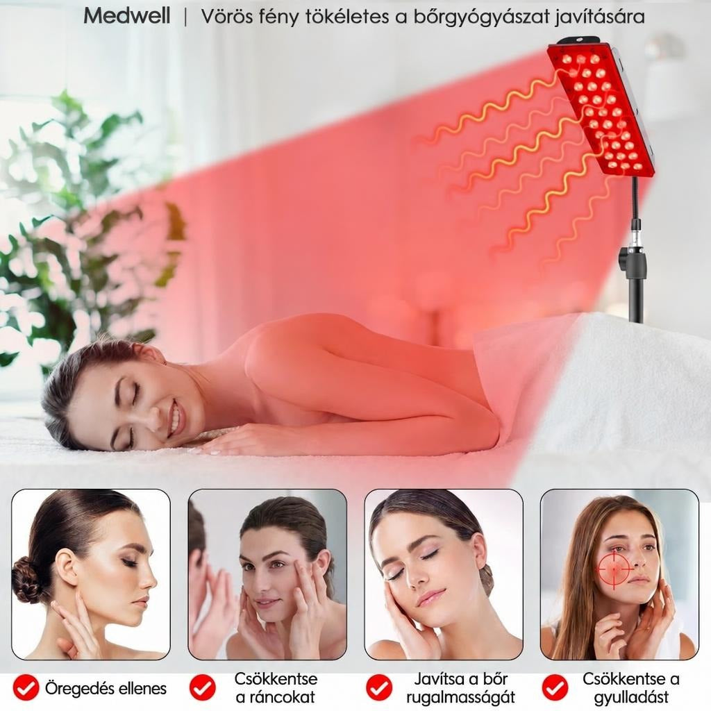 Vörös- és közeli infravörös fényű lámpa
