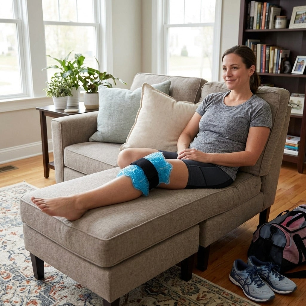 Reusable Gel Bead Hot and Cold Therapy Wrap - in everyday life