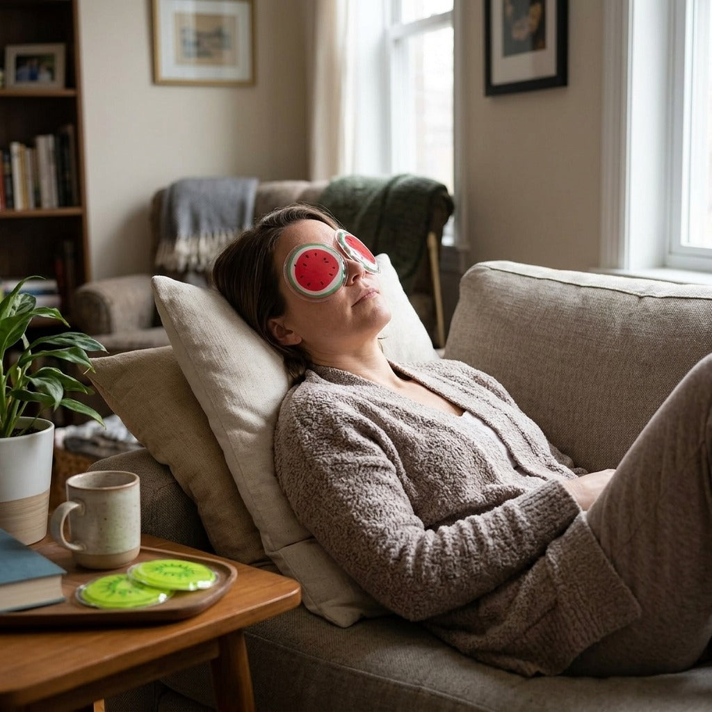 Reusable Gel Eye Pad for Hot or Cold Use - in everyday life