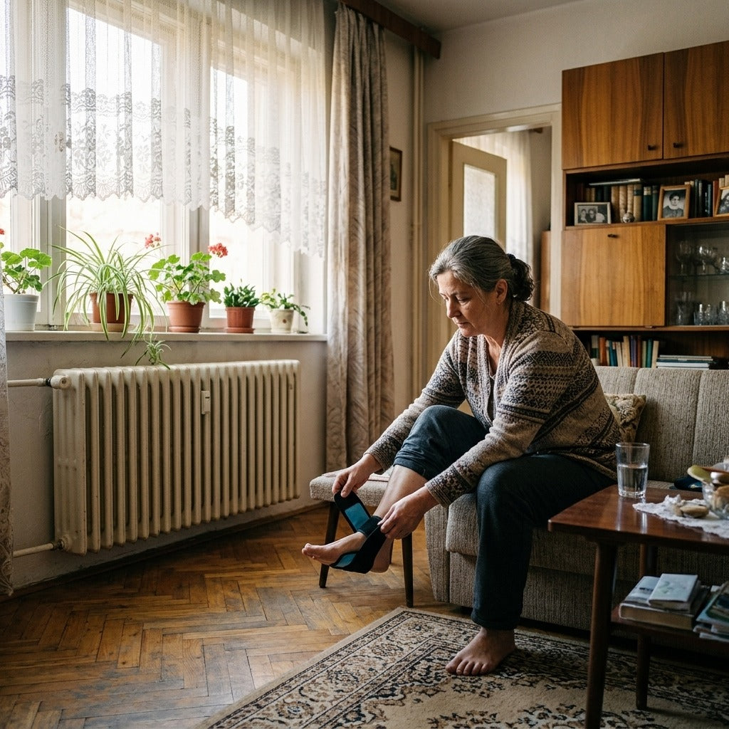 Újrahasználható zselés jégzselé pánttal, kézre, lábra és ízületekre - otthon