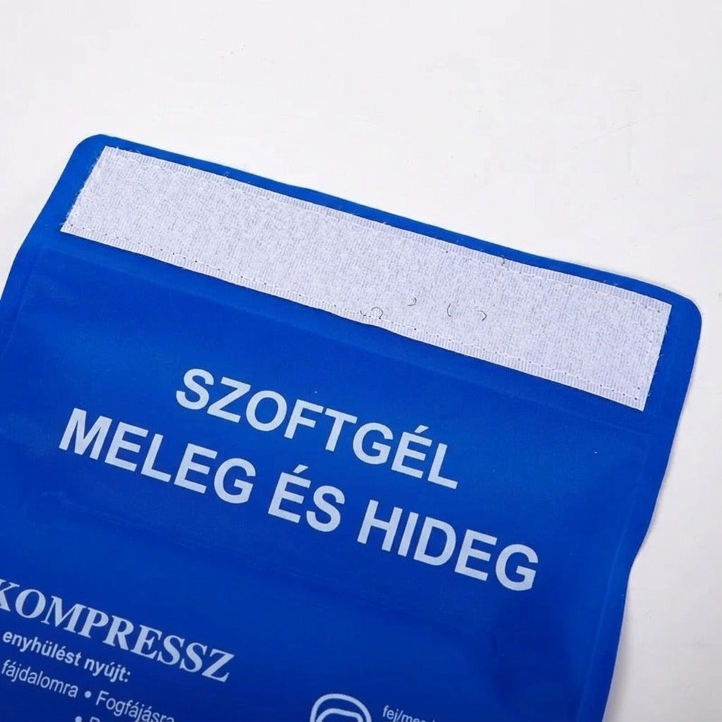 Újrahasználható melegítő-hűtő gélpárna pánttal