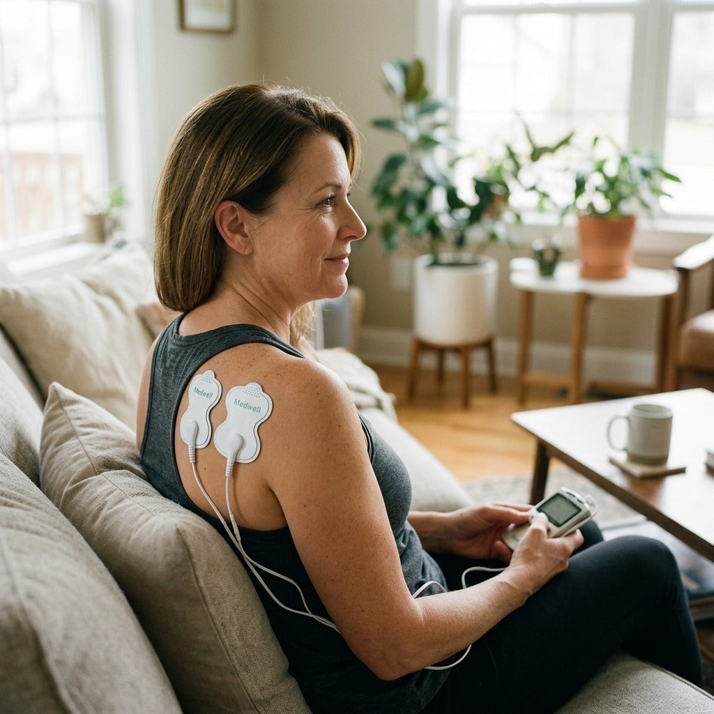 Reusable TENS and EMS Conductive Pads - in everyday life