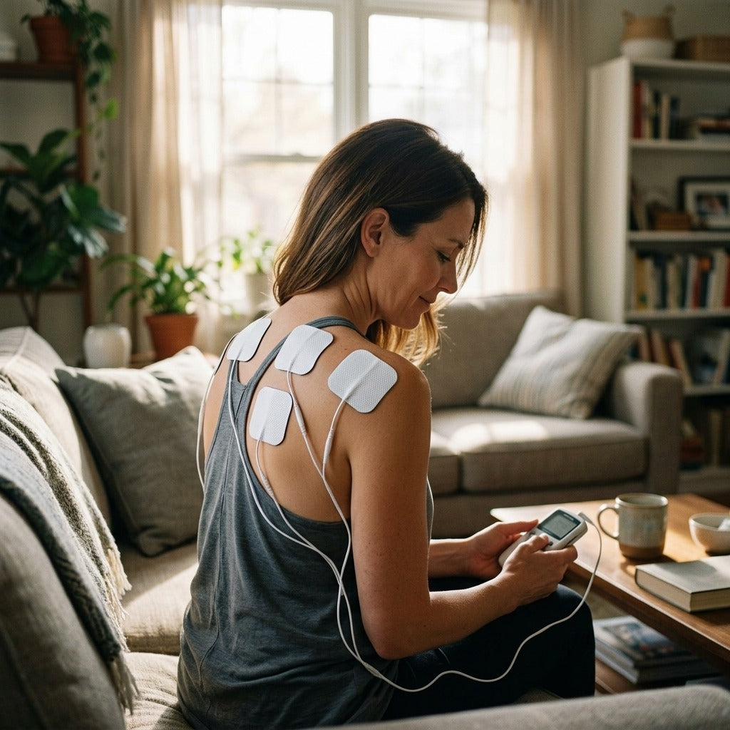 Reusable TENS EMS Electrode Pads with Conductive Gel - at home