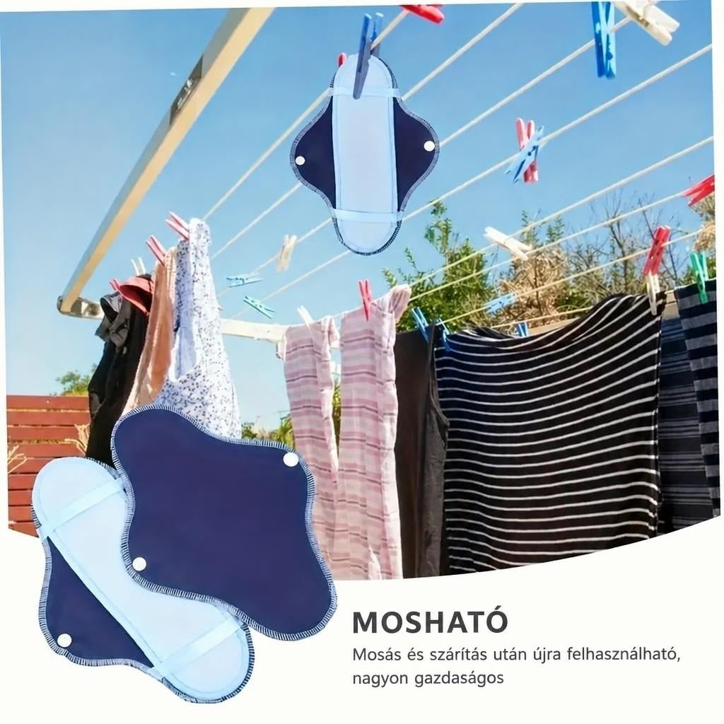 Mosható, újrahasználható betétek, 8 darabos