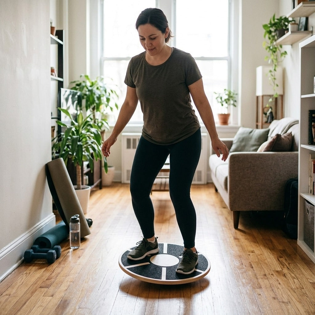 Round Non-Slip Wobble Balance Board, 39.5 cm - in everyday life