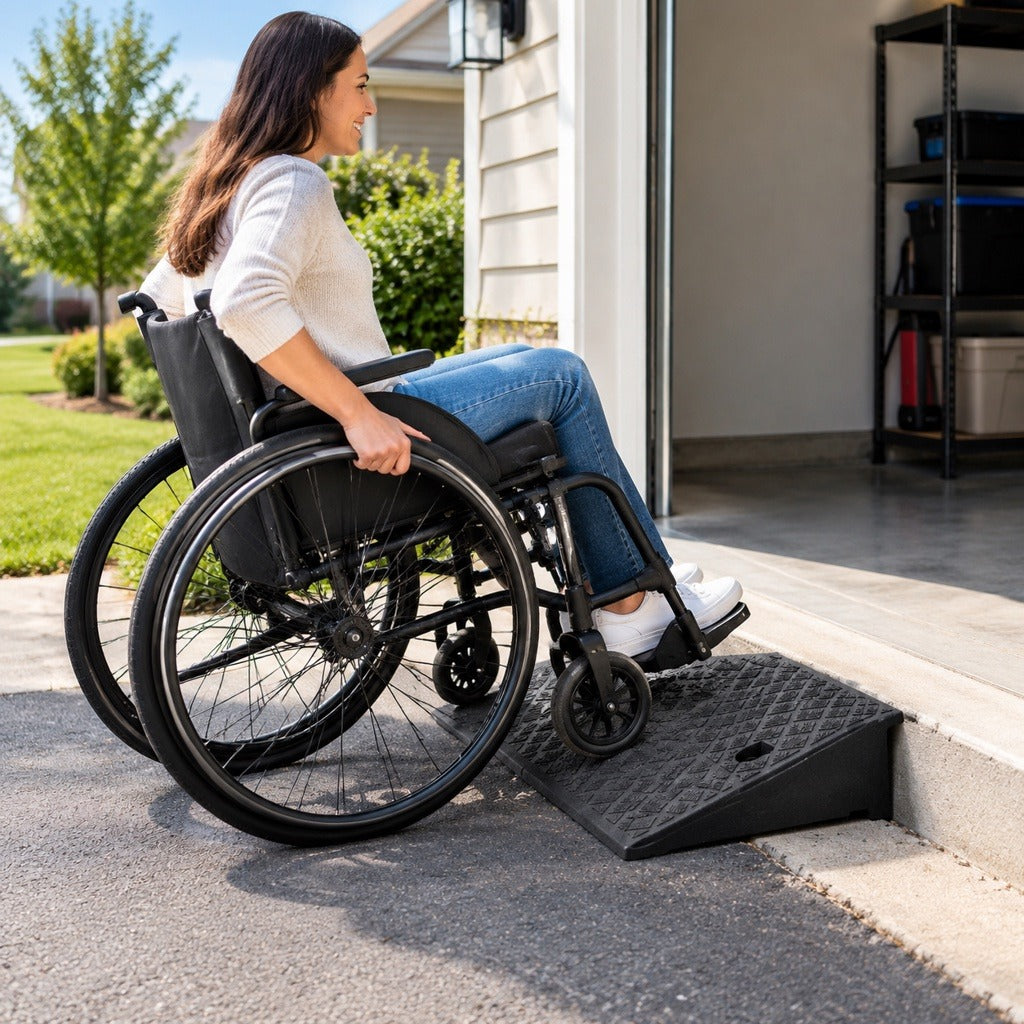 Rubber Curb Ramps, 2-Pack - in everyday life