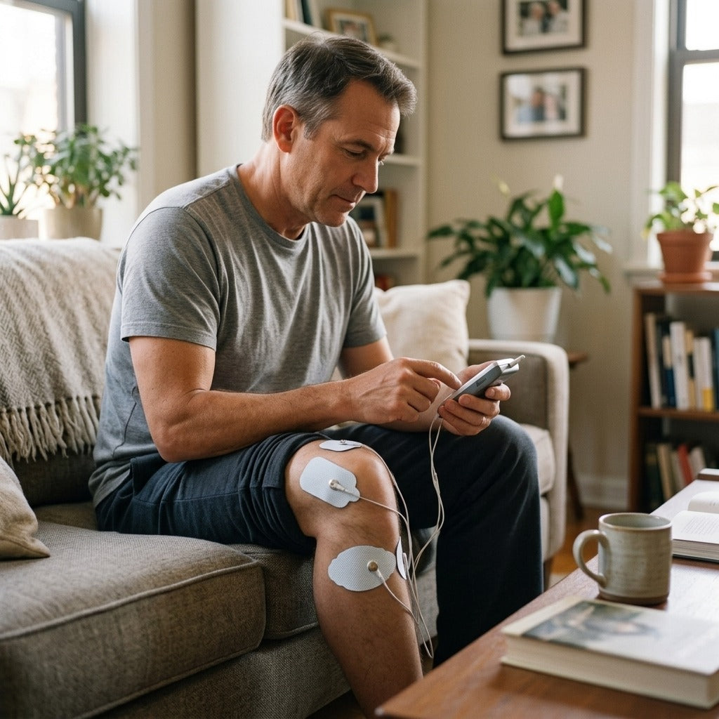 Self-Adhesive TENS Electrode Replacement Pads - at home