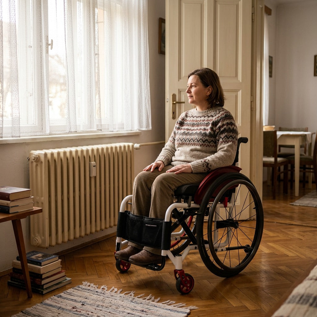 Medwell összecsukható sportkerekesszék - otthon