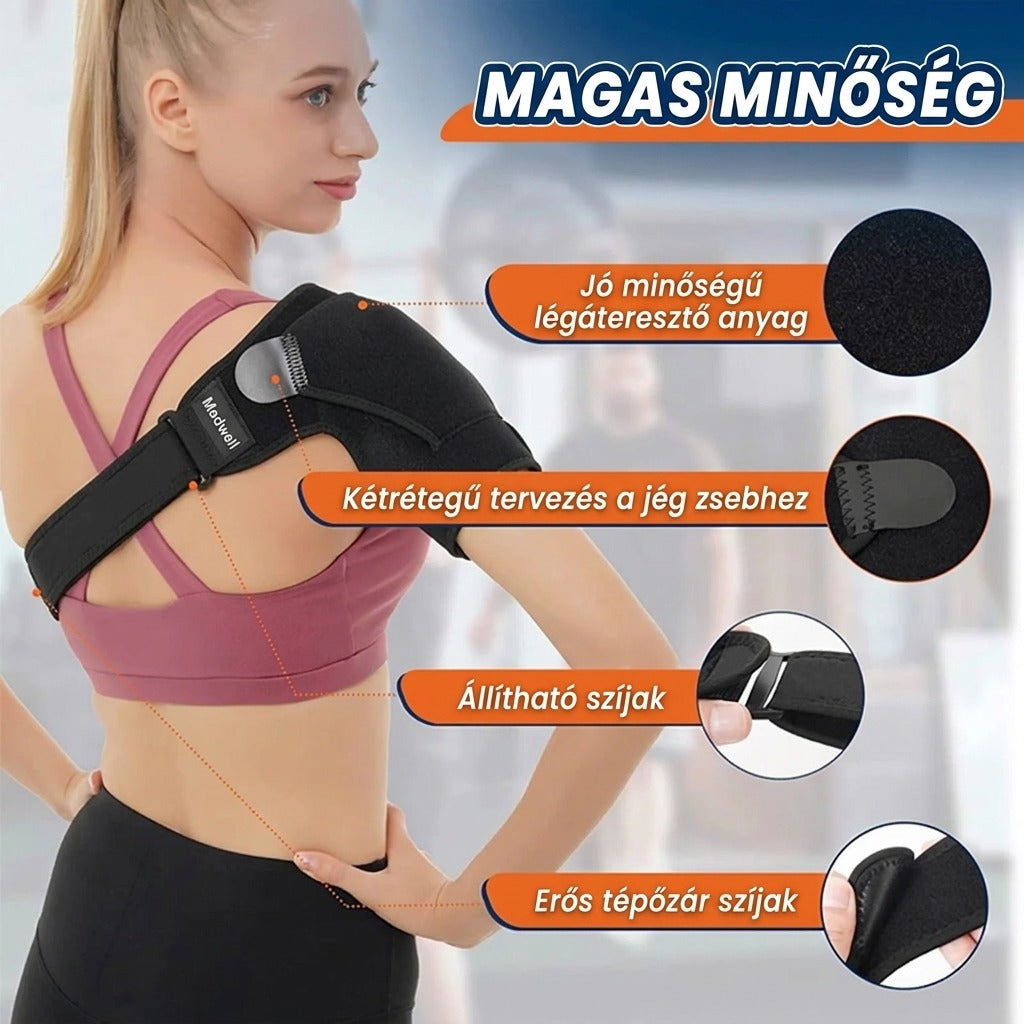 Vállrögzítő nyomópárnával