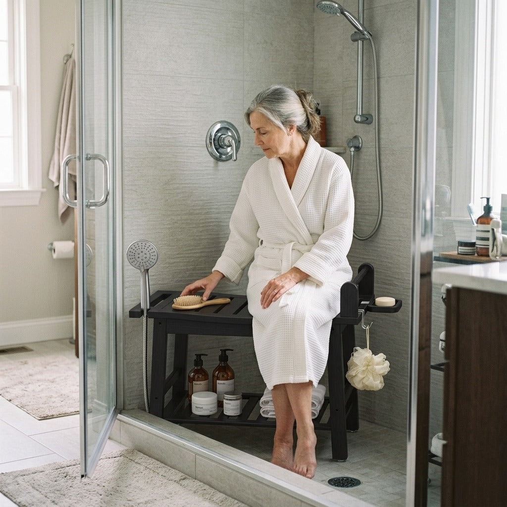 Shower Bench for Inside the Shower - at home