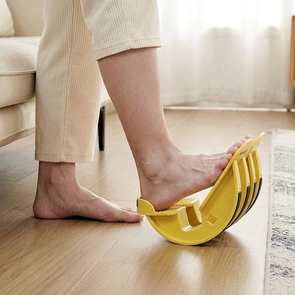 Slant Board Calf Stretcher for Home Stretching and Balance - in use