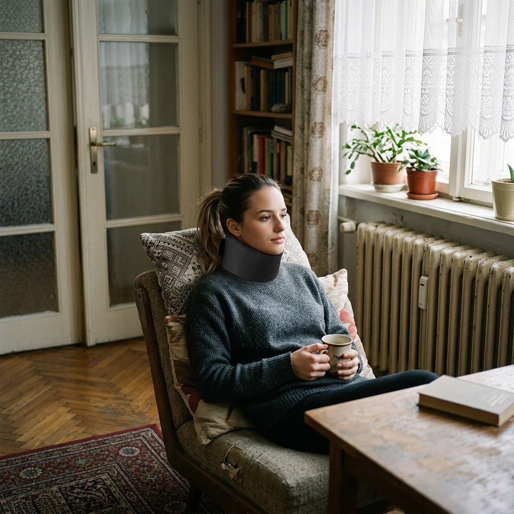 Puha, állítható nyakmerevítő alváshoz - a mindennapokban