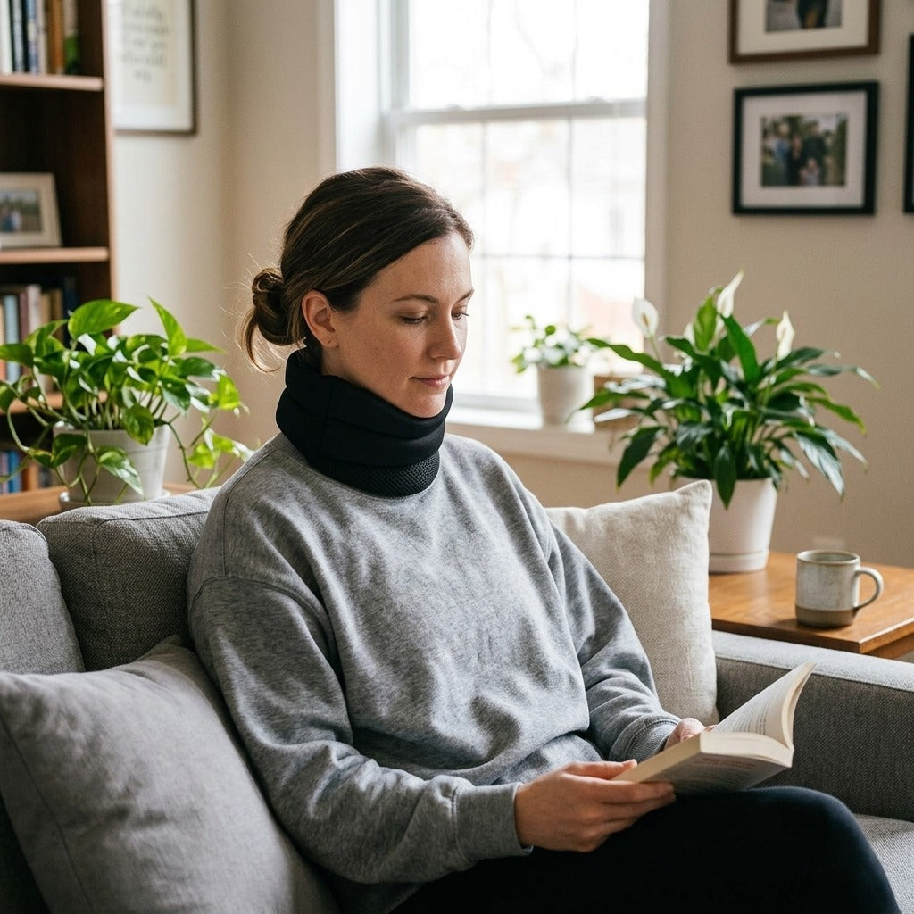 Soft Foam Cervical Neck Brace - at home