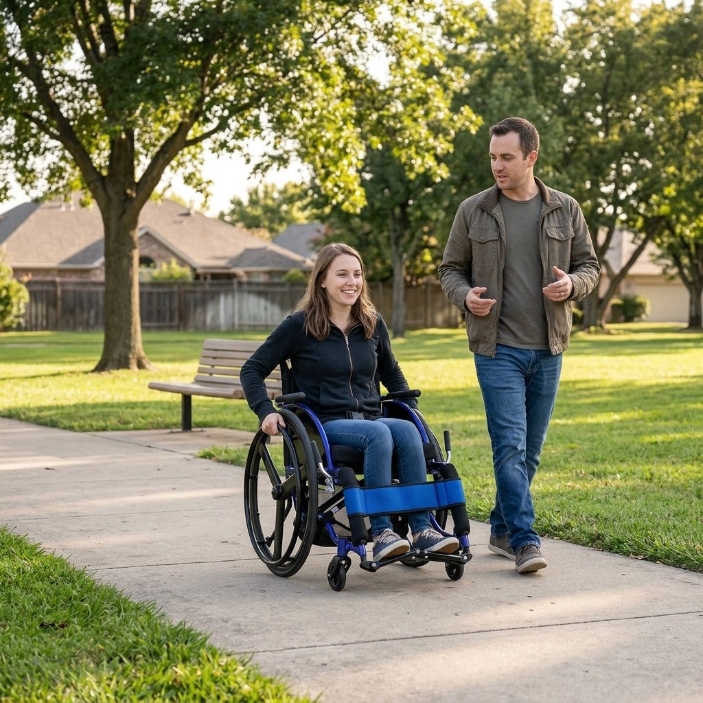 Sports and Leisure Wheelchair, 36 cm Seat Width - in everyday life