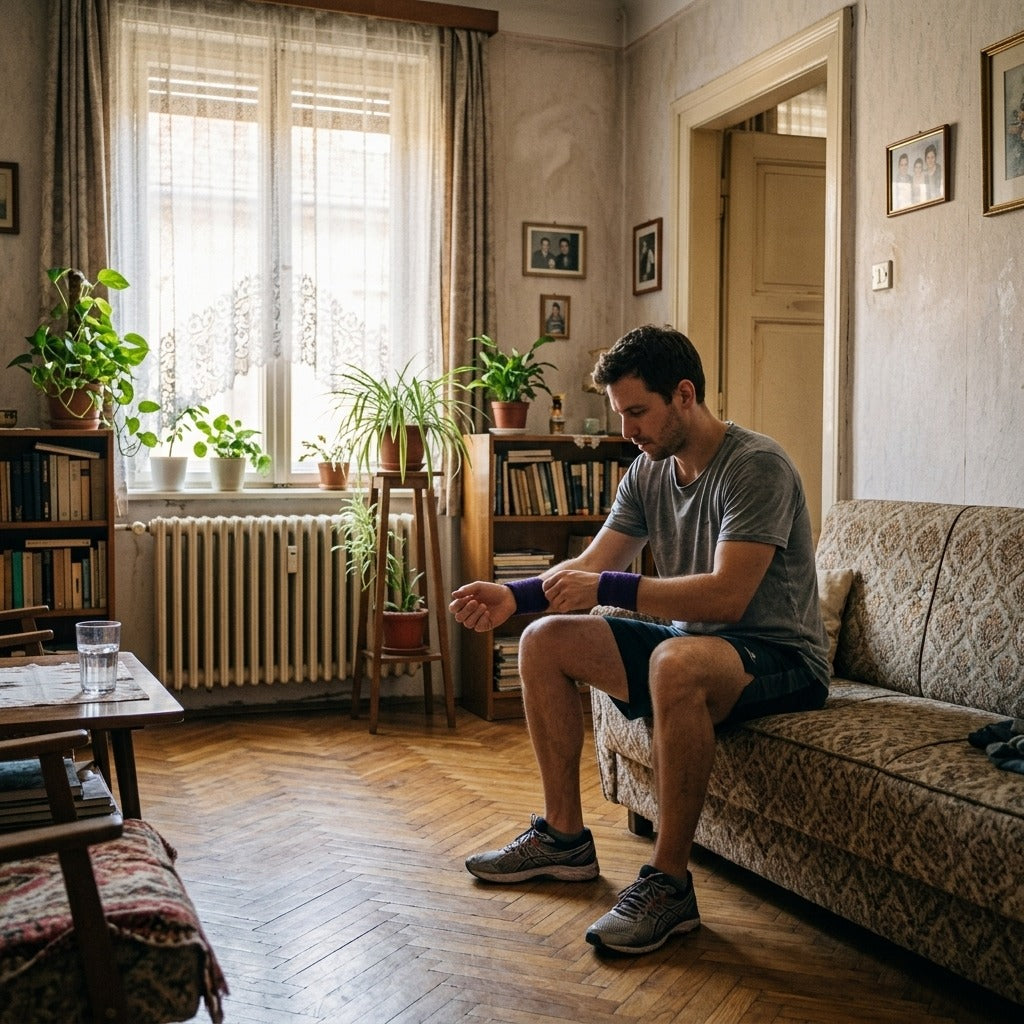 Sport csuklópánt teniszhez, kosárlabdához és röplabdához - otthon