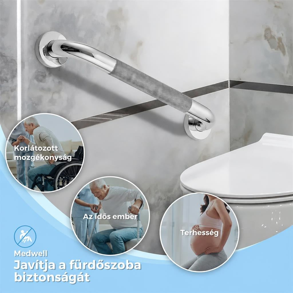 Rozsdamentes acél kapaszkodó fürdőszobába