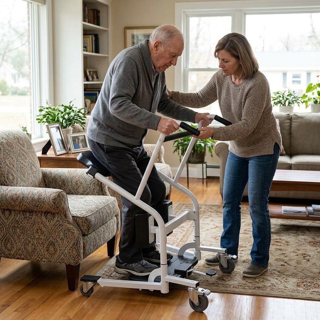 Stand Assist Sit-to-Stand Transfer Lift 150 kg - at home