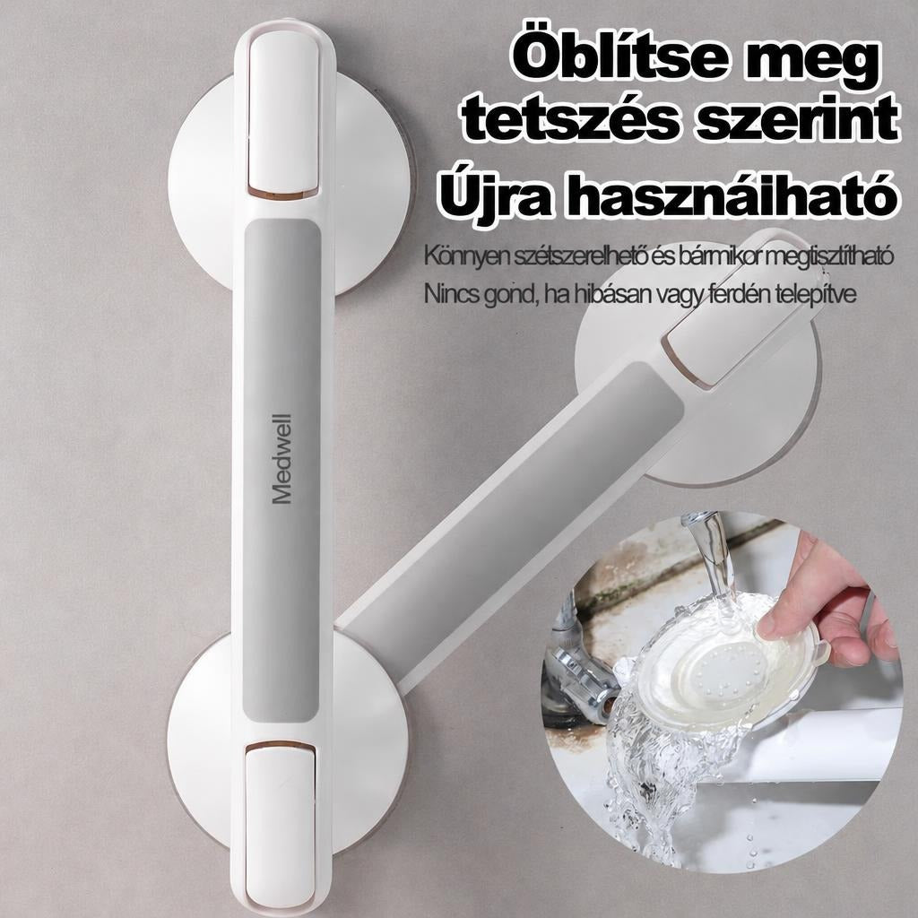 Egyenes, tapadókorongos zuhanykapaszkodó