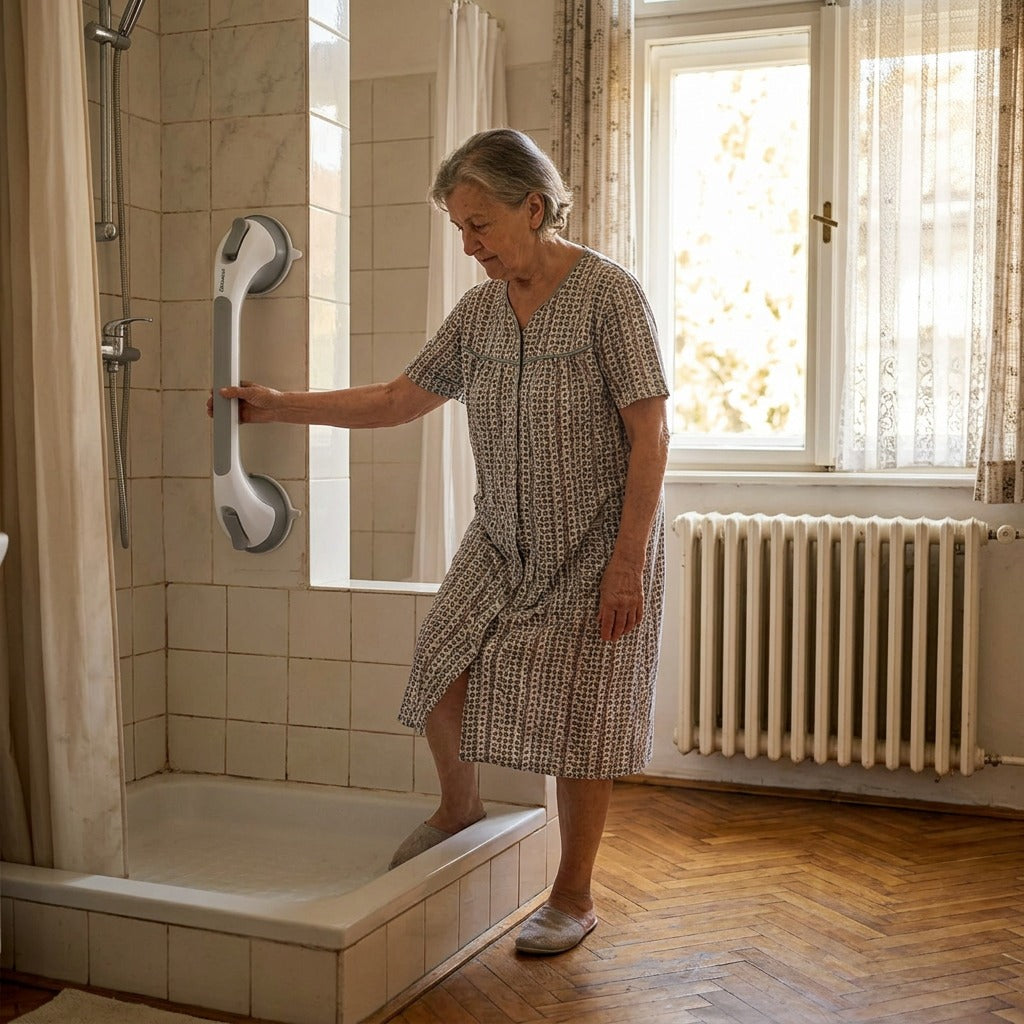 Medwell zuhanykapaszkodó tapadókoronggal - otthon