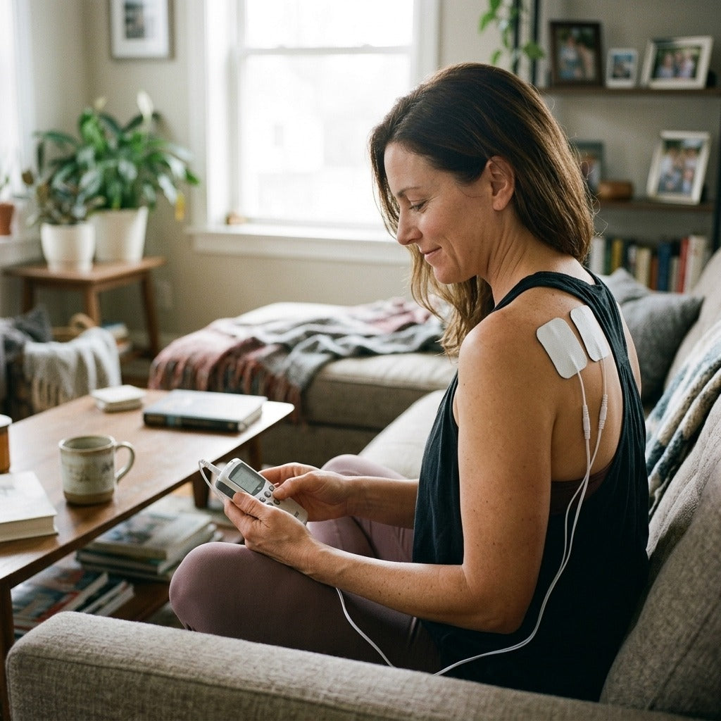 TENS Unit Replacement Pads, Self-Adhesive, Reusable, Latex Free - in everyday life