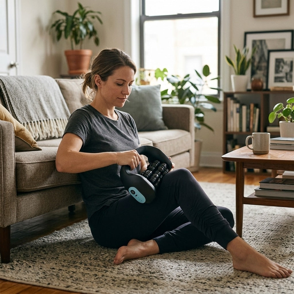 Medwell Electric Massage Roller - at home