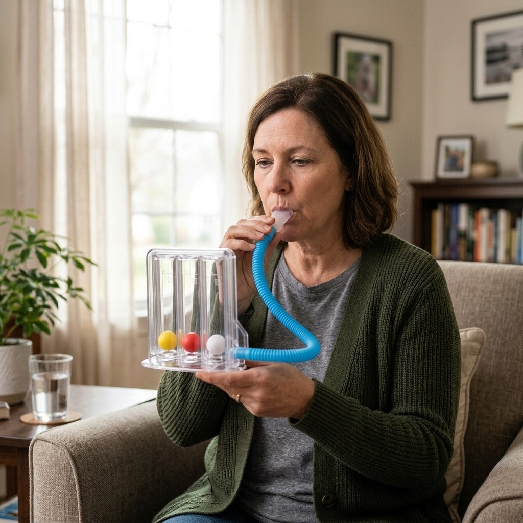 Three-Ball Breathing Trainer - at home