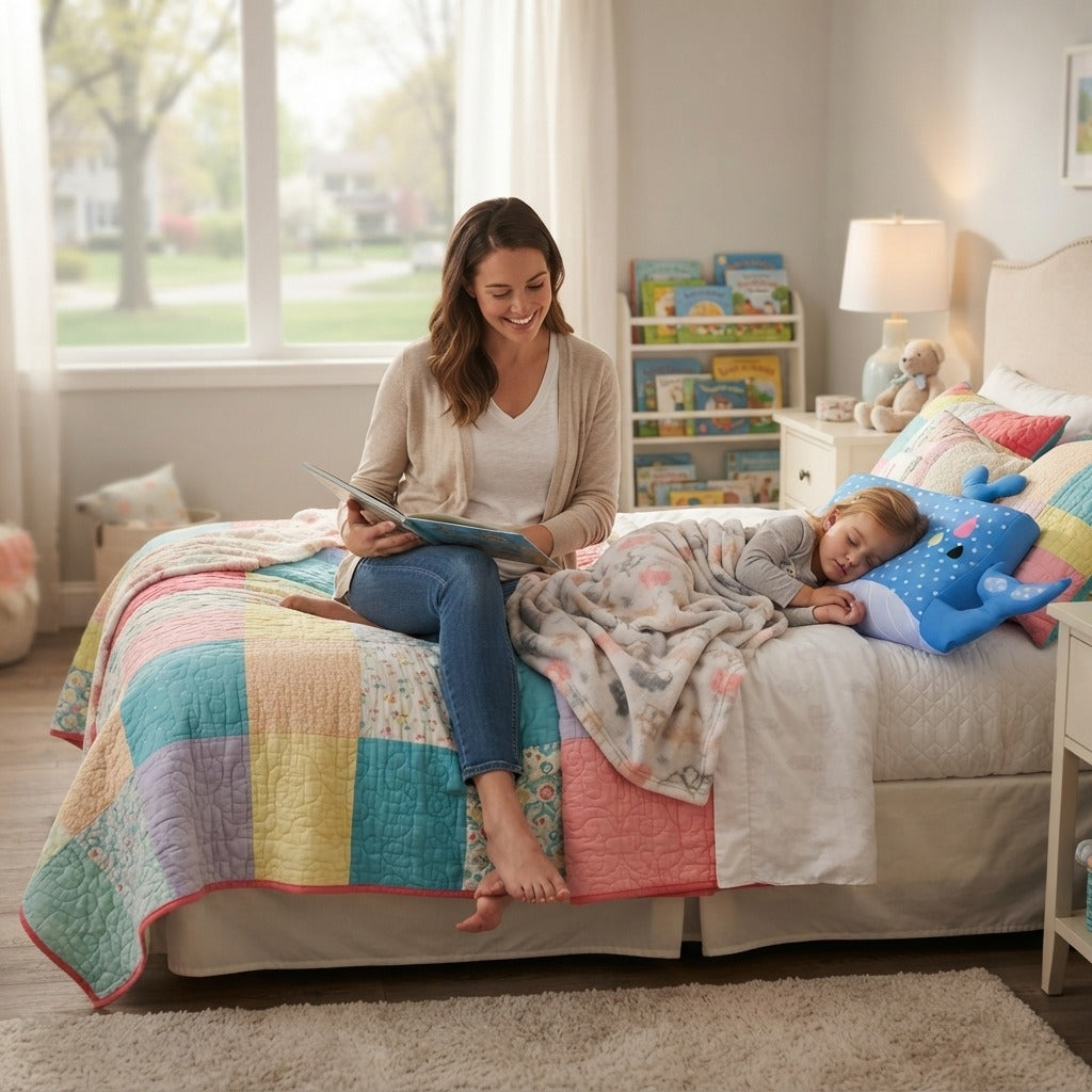 Toddler Pillow with Fiber Filling - in everyday life