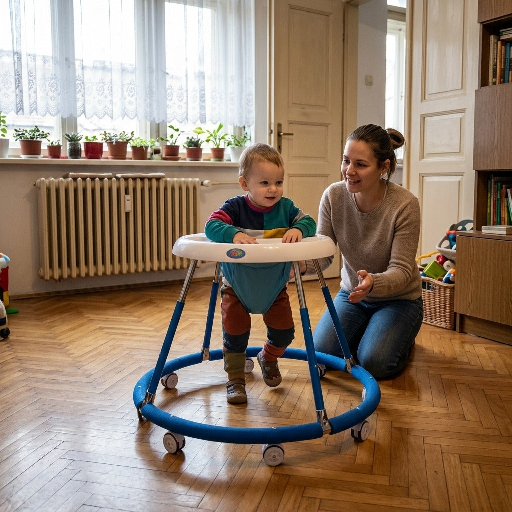 Kisgyermek járást segítő rehabilitációs járókeret - a mindennapokban