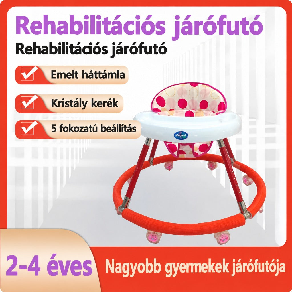 Kisgyermek járást segítő rehabilitációs járókeret