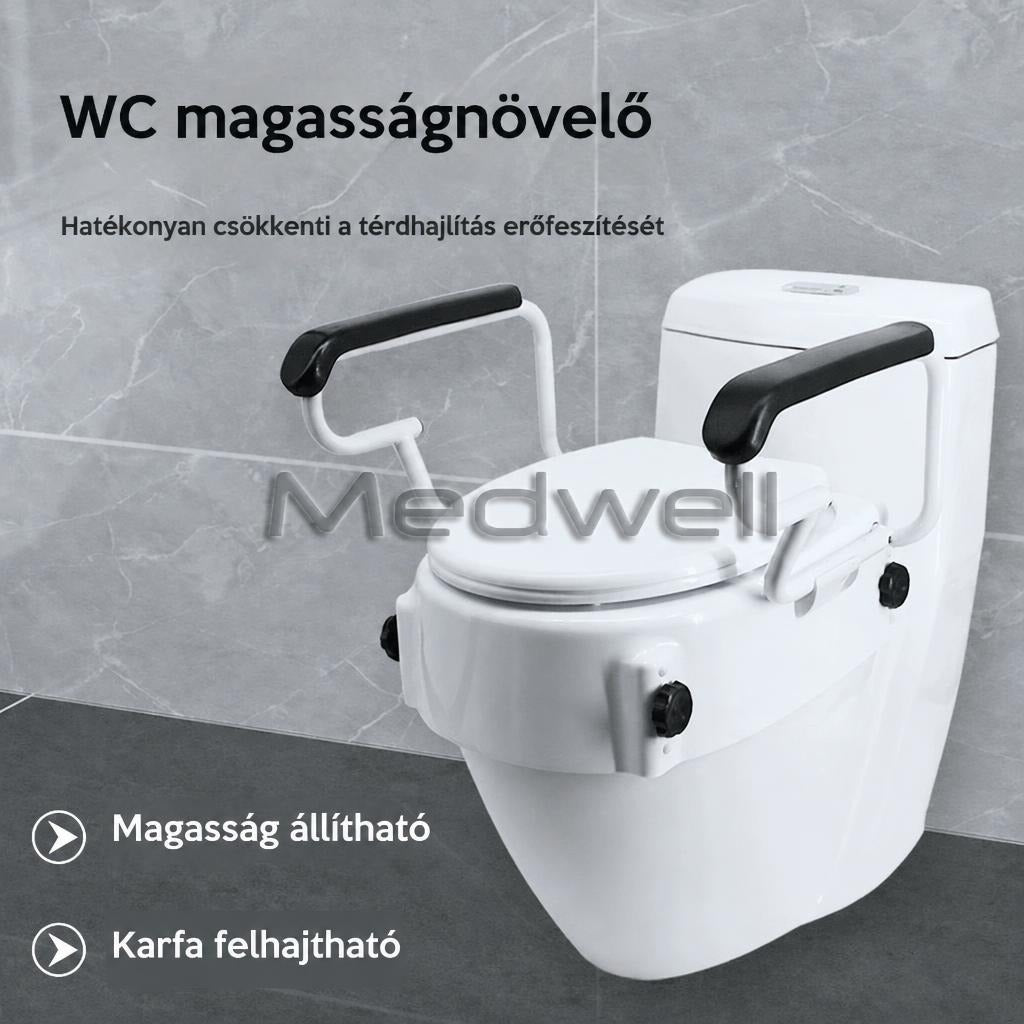 WC-magasító kapaszkodókkal