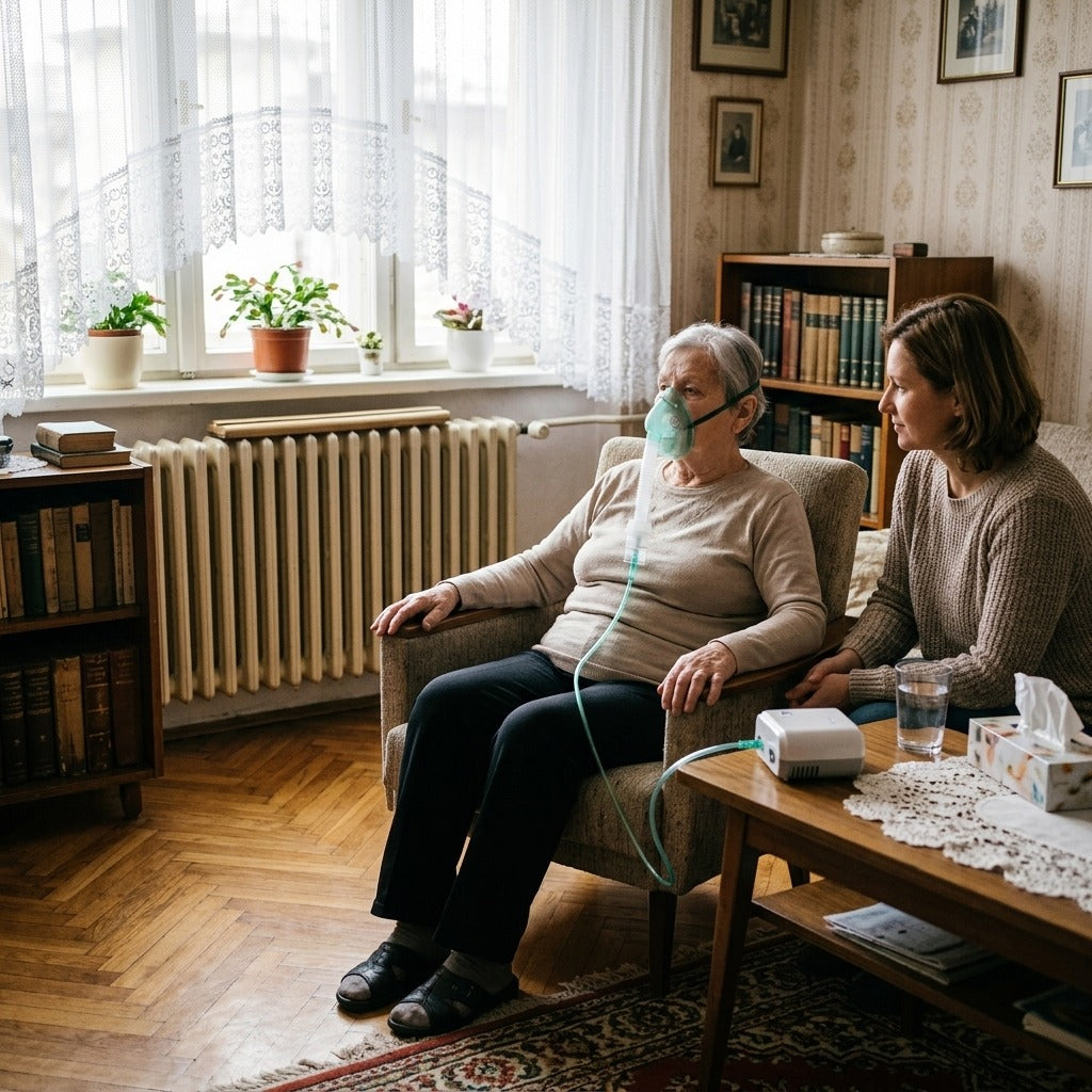 Tracheosztómiás porlasztómaszk-készlet - a mindennapokban
