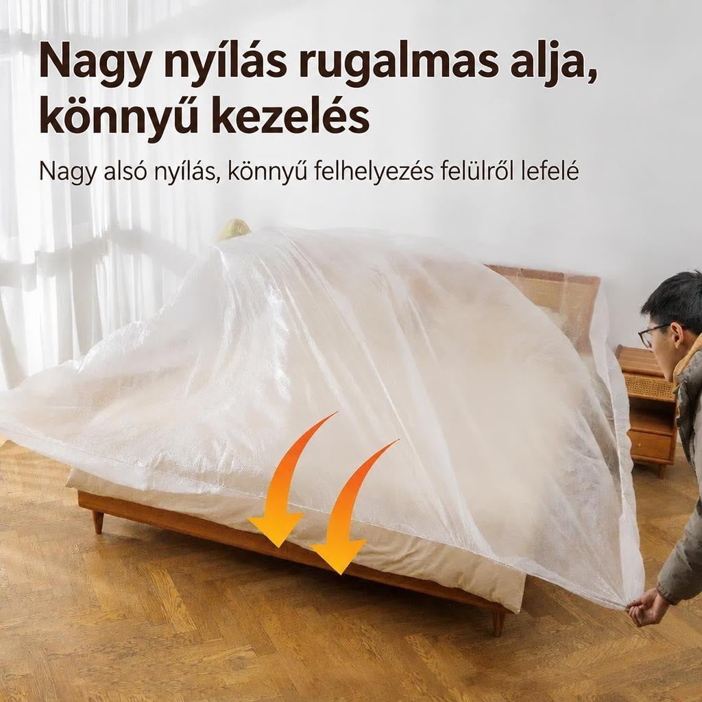 Átlátszó, eldobható, vízálló ágytakaró