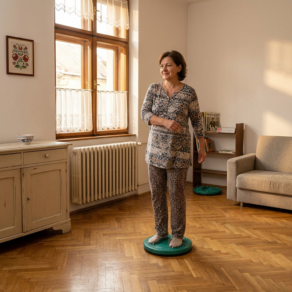 Forgó edzőkorong derék-, csípő- és lábedzéshez - otthon