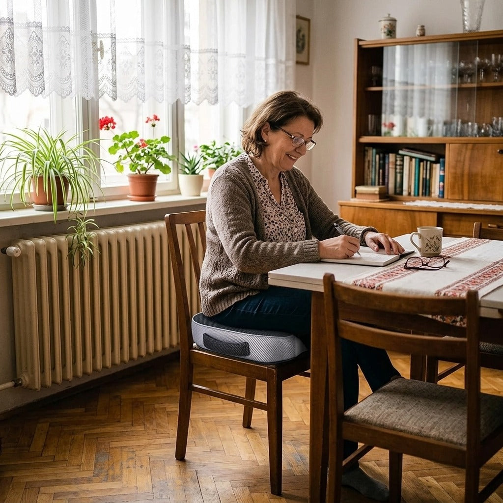 U alakú, légáteresztő ülőpárna mosható huzattal - a mindennapokban