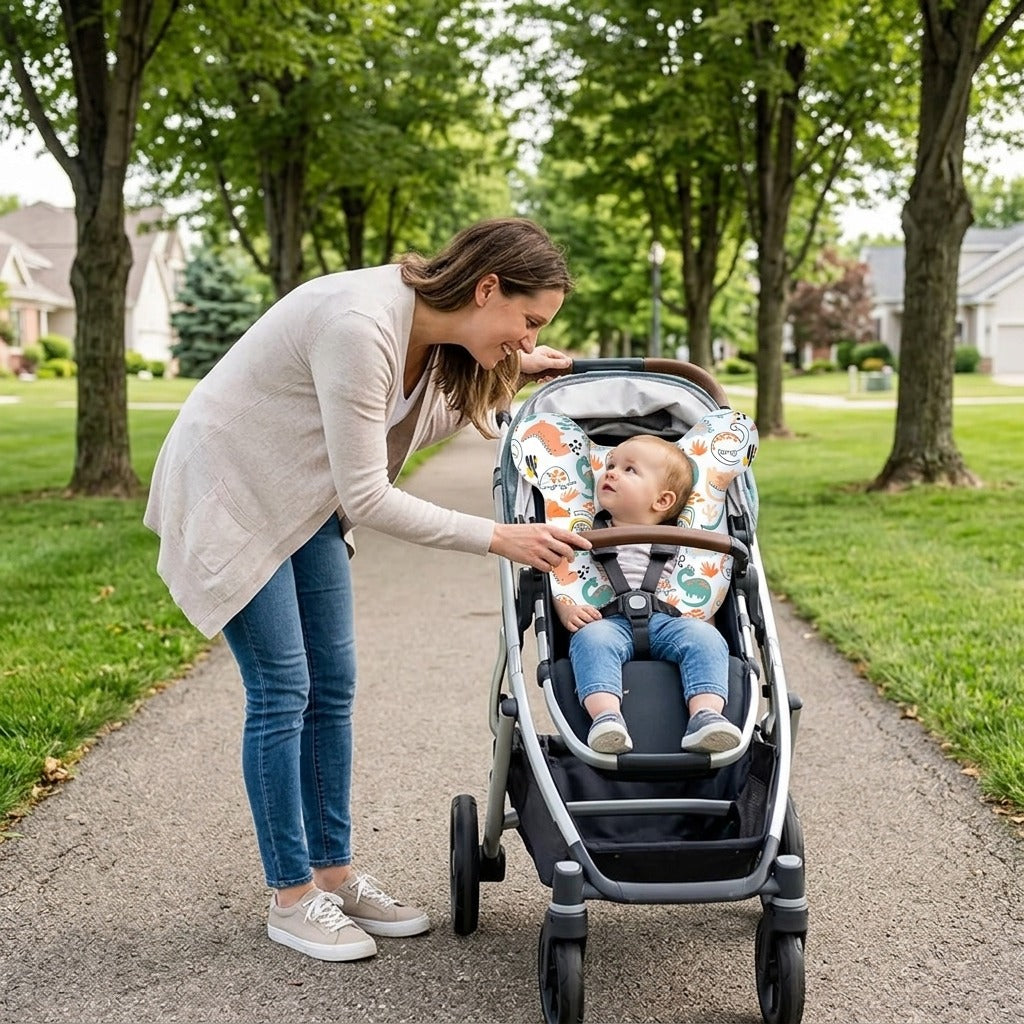 U-Shaped Stroller and Car Seat Support Cushion - in everyday life