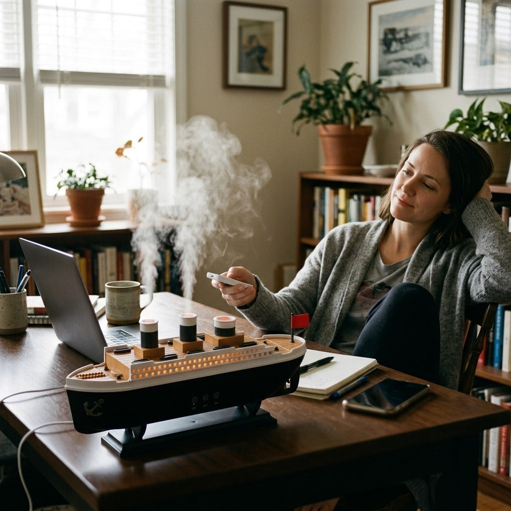 Ultrasonic Humidifier with Remote Control - in everyday life