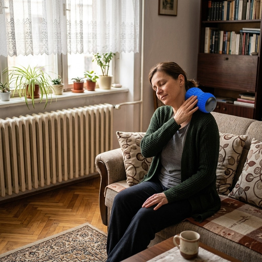 USB-ről tölthető masszázslabda - otthon