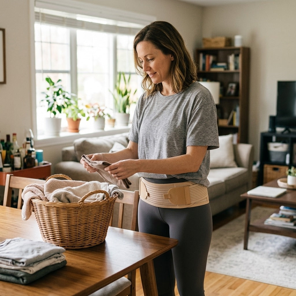 Medwell Sacroiliac Hip Belt, Anti-Slip Pelvic Support, CE/ISO - at home
