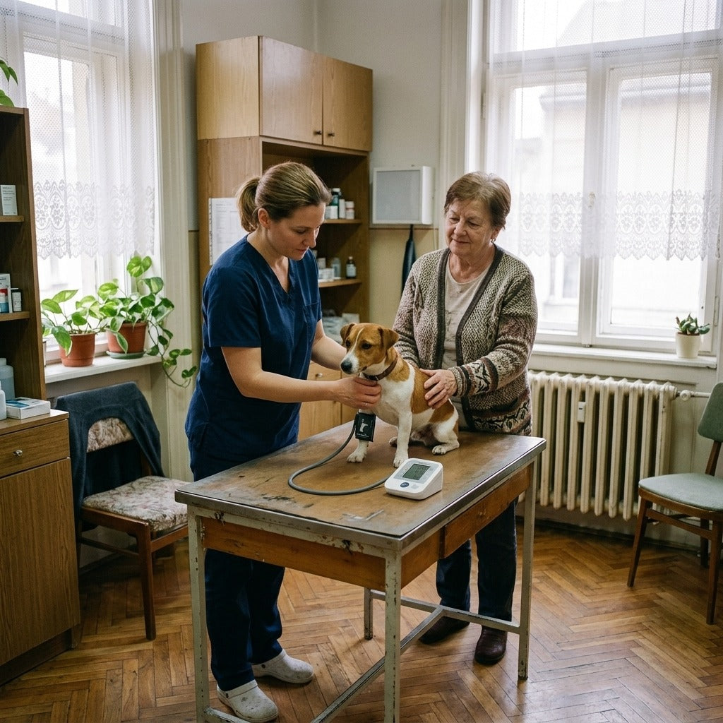 Állatorvosi vérnyomásmérő mandzsetta CONTEC08A-Vet készülékhez - a mindennapokban