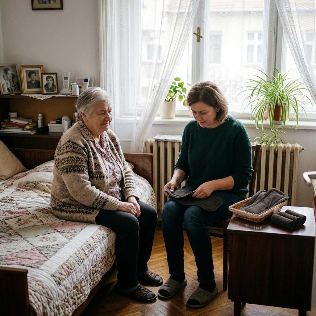 Mosható, ötrétegű felnőtt pelenkabetét - a mindennapokban