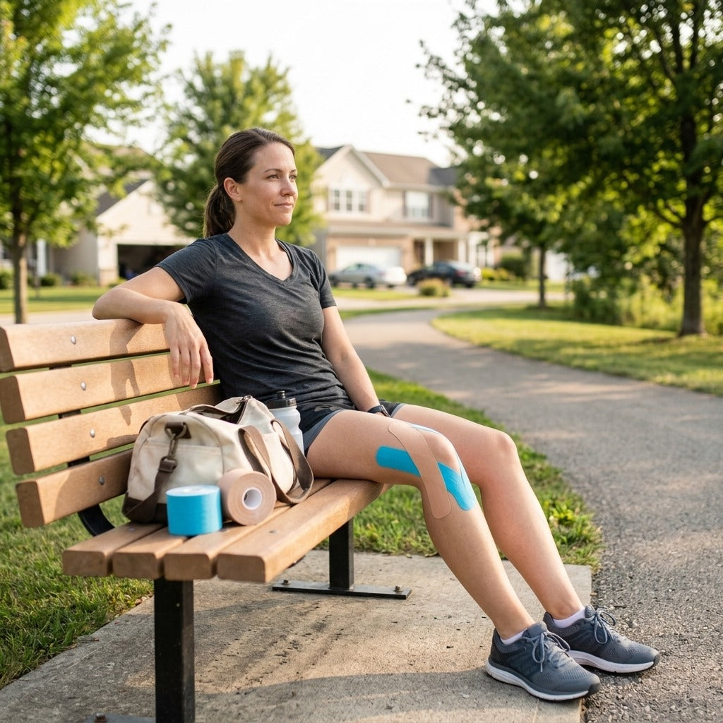 Waterproof Cotton Kinesiology Tape - in everyday life