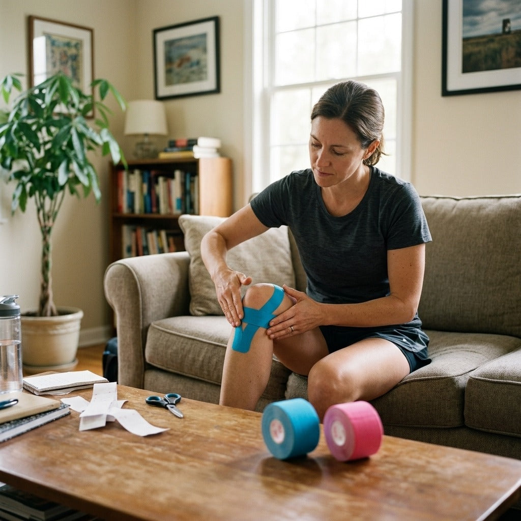 Waterproof Cotton Kinesiology Tape - at home
