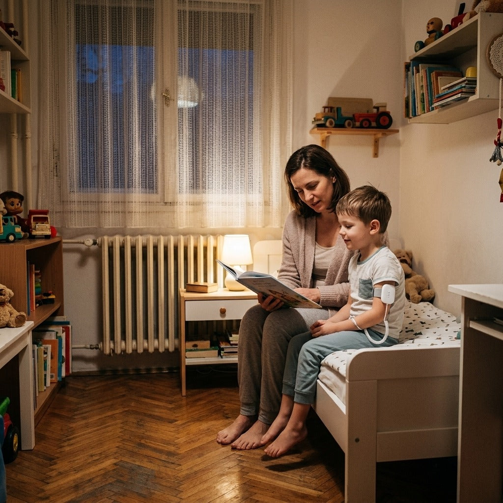 Vezetékes bepisilésjelző három riasztási móddal - a mindennapokban
