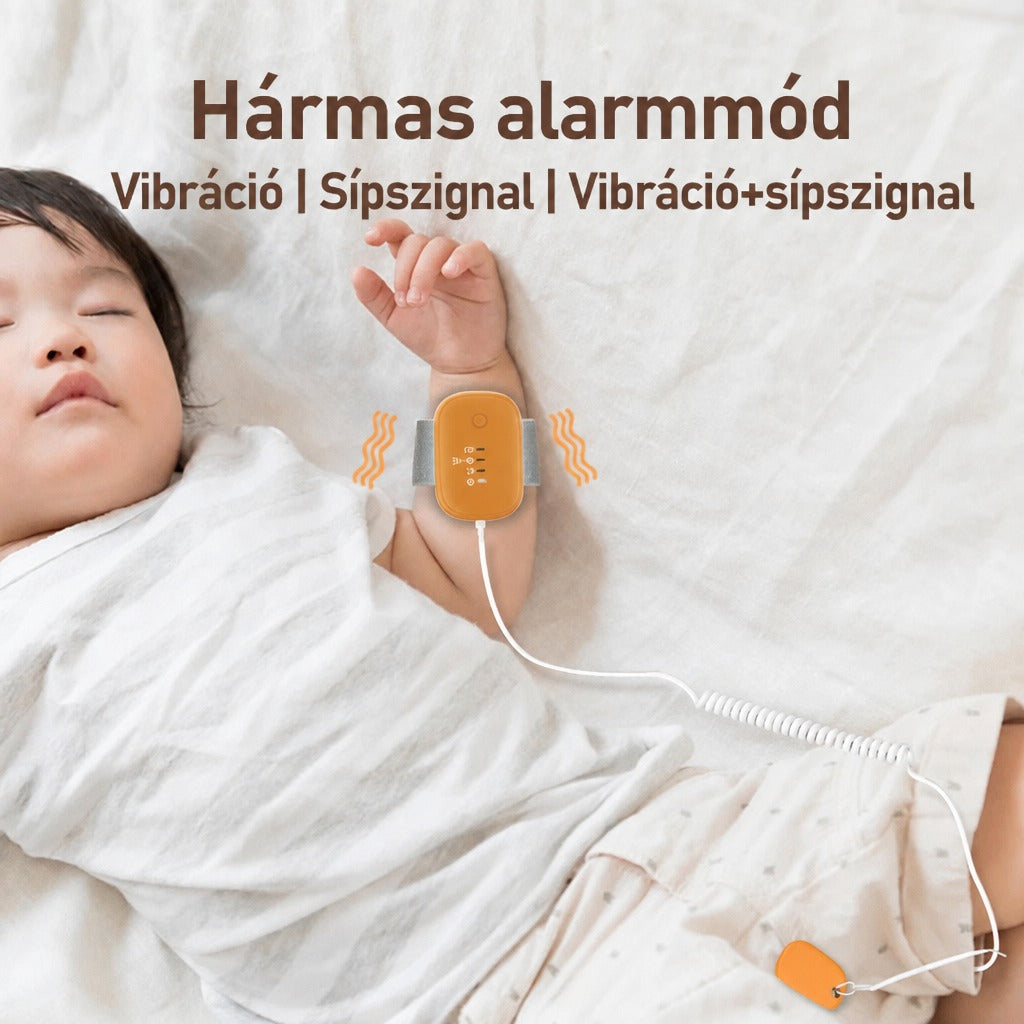 Vezetékes bepisilésjelző három riasztási móddal