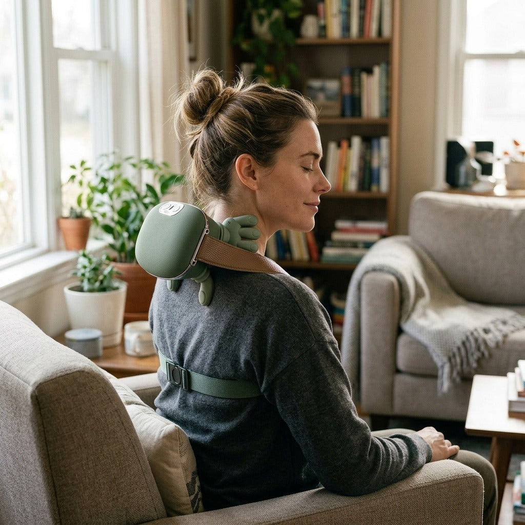 Wireless Neck and Shoulder Massager - at home